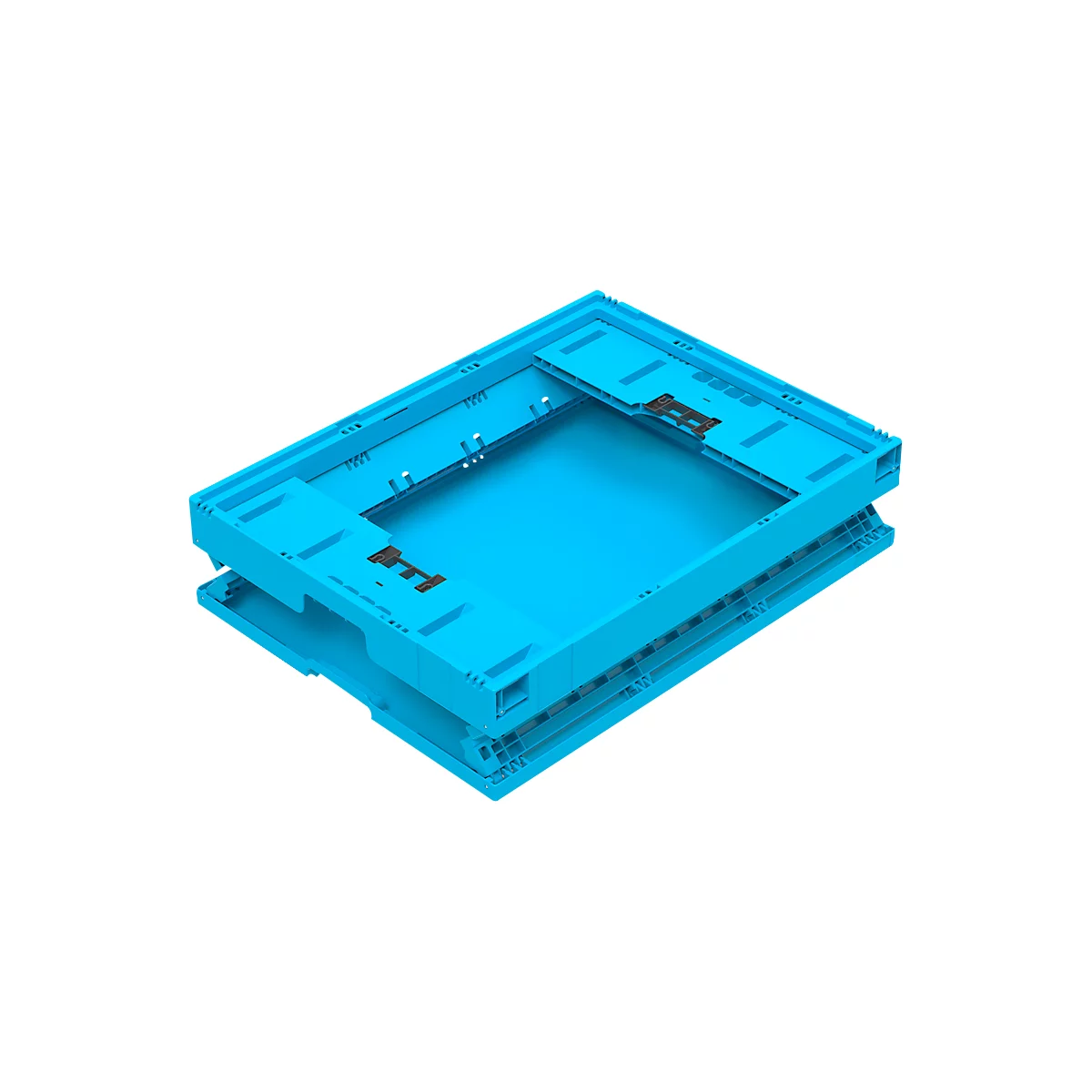 Bac pliable Euro 8622 V1 - polypropylène - L 800 x l 600 x H 220 mm - 70 l - bleu