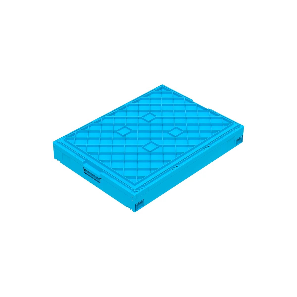 Bac pliable Euro 8622 V1 - polypropylène - L 800 x l 600 x H 220 mm - 70 l - bleu