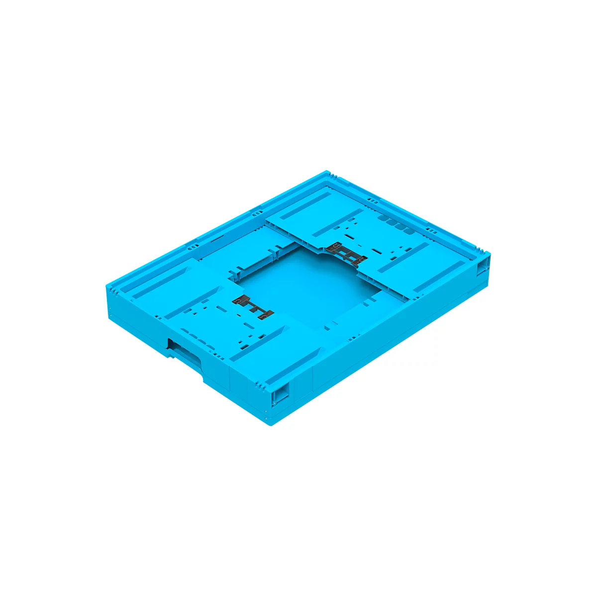 Bac pliable Euro 8622 V1 - polypropylène - L 800 x l 600 x H 220 mm - 70 l - bleu