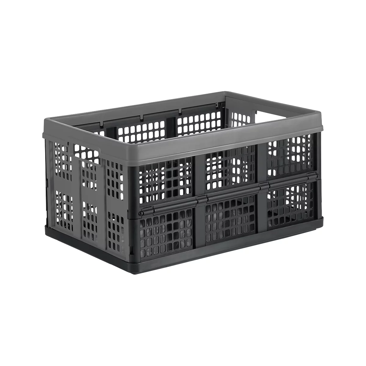 Bac pliant pour chariot pliable CLAX, 46 L, gris/noir