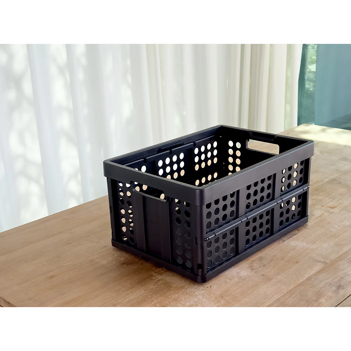 Bac pliant pour chariot pliable CLAX - 46 L - noir