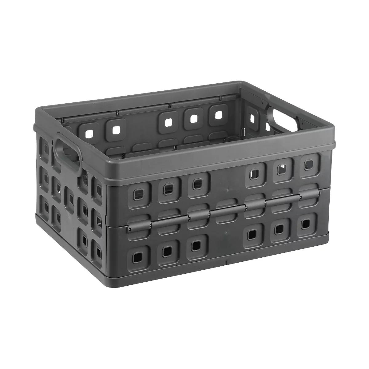 Bac pliant Square Sunware, volume 32 L, avec poignées ouvertes, anthracite