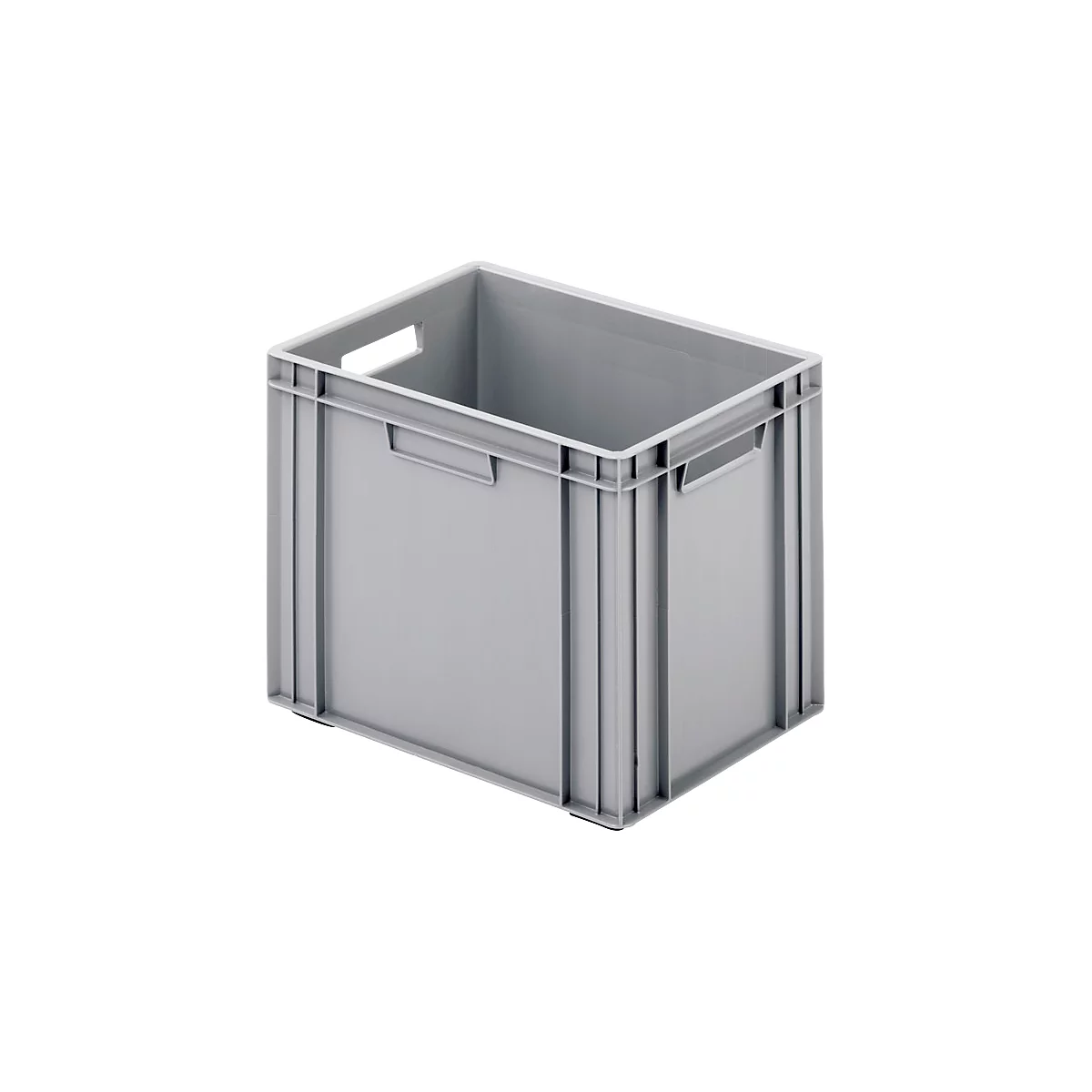 Bac Ringoplast Euro Box - adapté aux inserts pour bac - l. 400 x P 300 x H 322 mm - poignées ouvertes - gris