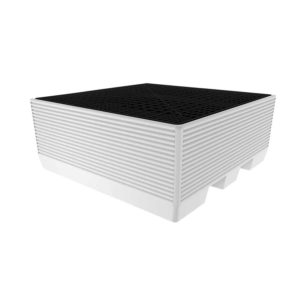 Bacs de sécurité en PE pour IBC 600 litres, avec grille et patins