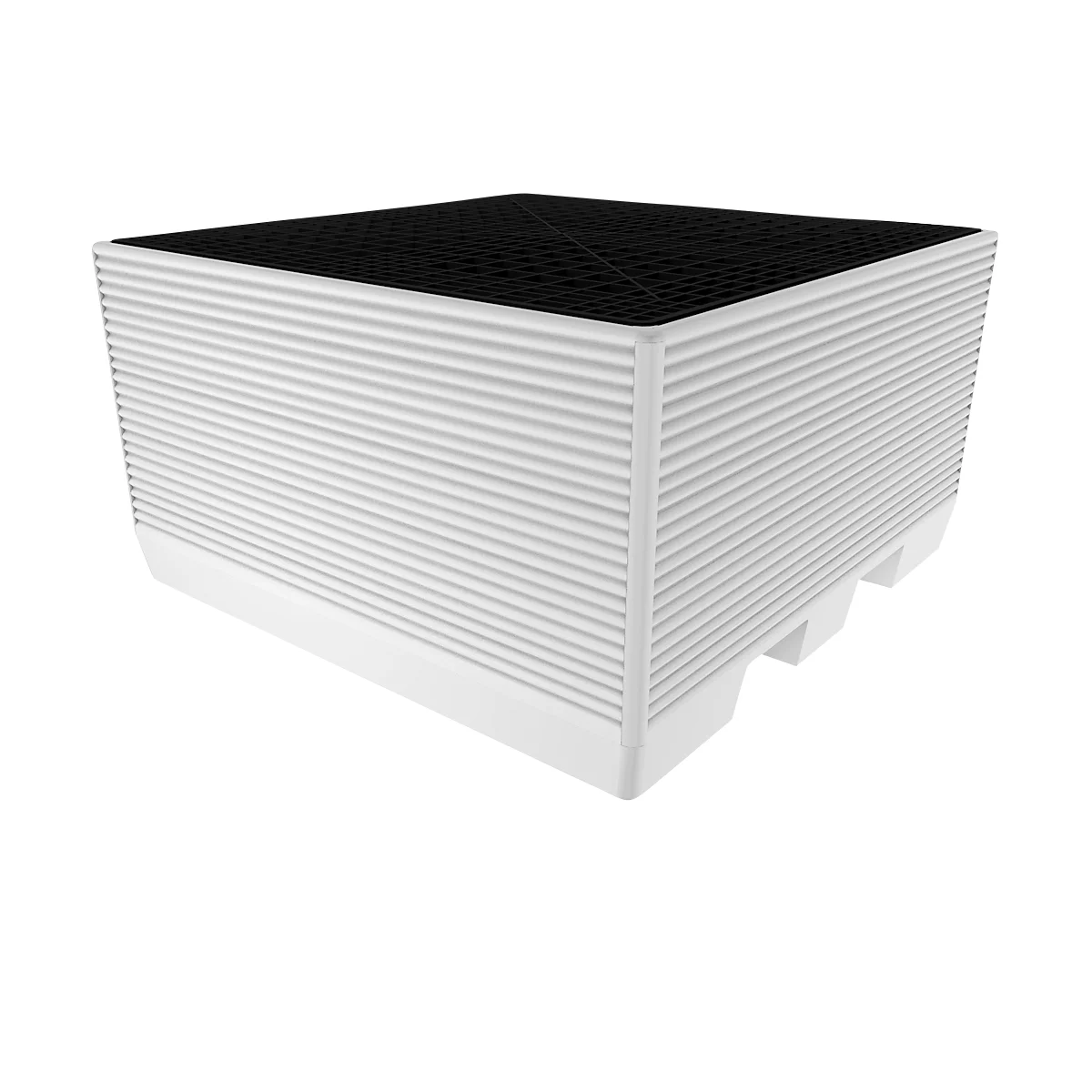 Bacs de sécurité en PE pour IBC 800 litres, avec grille et patins