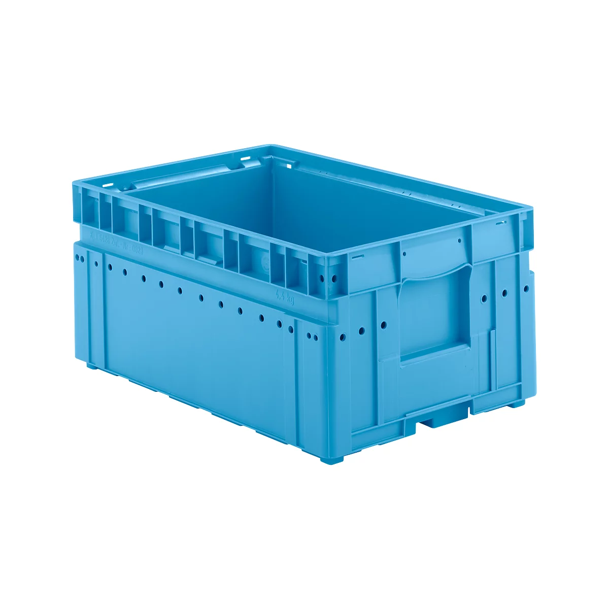 Bacs pour petites pièces C-KLT 6428, polypropylène, l. 600 x P 400 mm, jusqu'à 50 kg, bleu clair