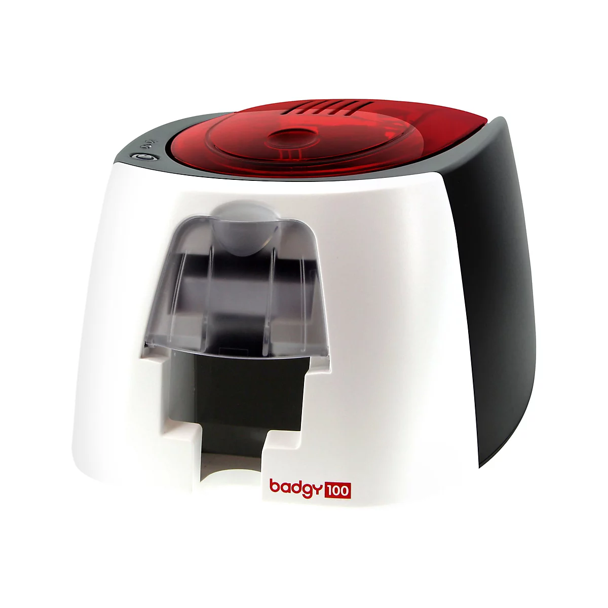 Badgy 100 - Plastikkartendrucker - Farbe - Thermosublimation/thermische Übertragung - CR-80 Card (85.6 x 54 mm) - bis zu 225 Karten/Stunde (einfarbig)/ bis zu 80 Karten/Stunde (Farbe)