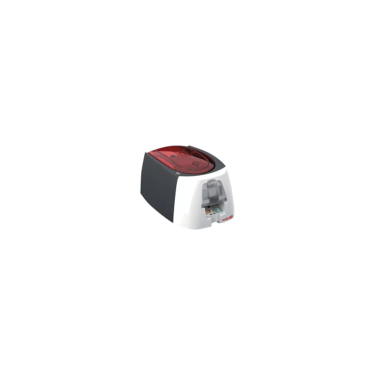 Badgy 100 - Plastikkartendrucker - Farbe - Thermosublimation/thermische Übertragung - CR-80 Card (85.6 x 54 mm) - bis zu 225 Karten/Stunde (einfarbig)/ bis zu 80 Karten/Stunde (Farbe)