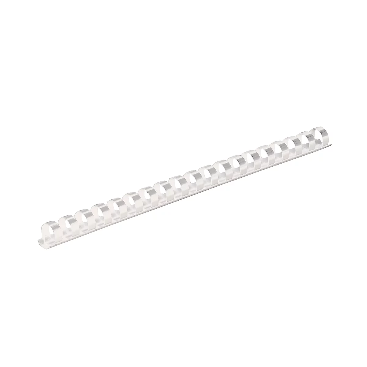 Baguettes de reliure plastique - 10 mm - blanc - 25 pièces