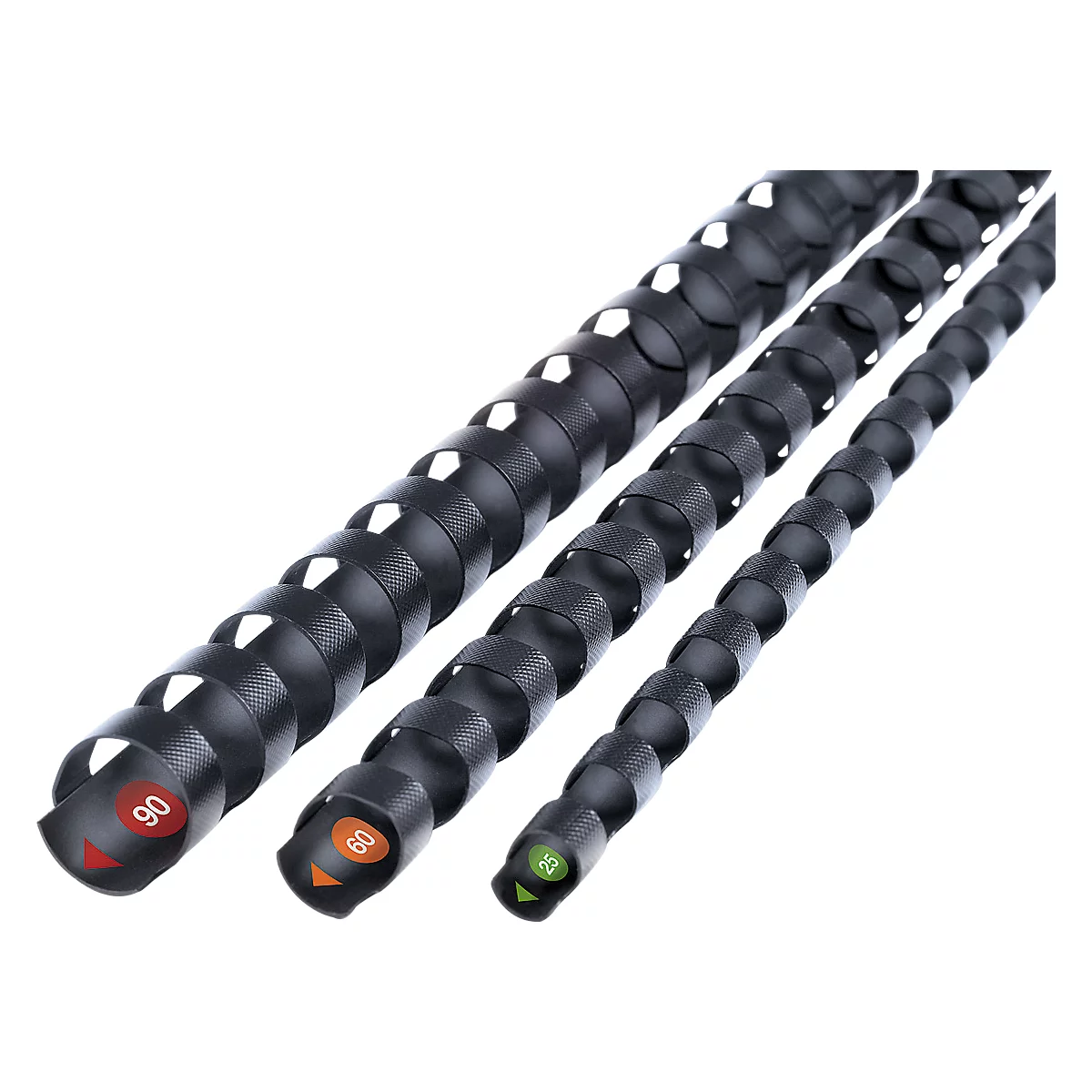 Baguettes à relier GBC®, plastique, Ø 19 mm, 100 p., noir