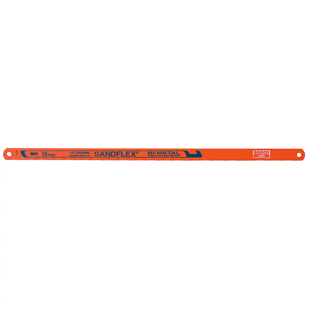 An orange saw blade with the text "SANDFLEX" on it.