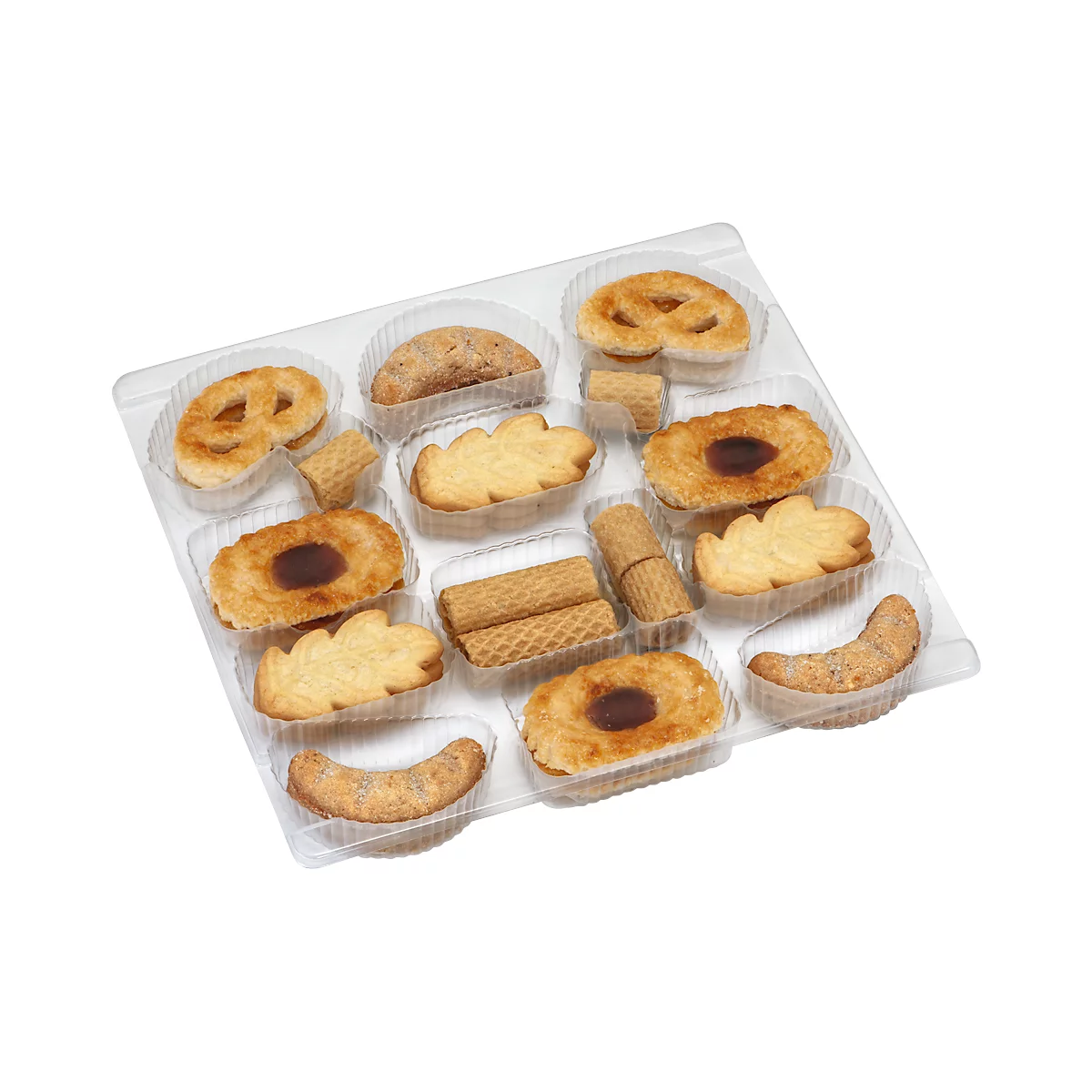Bahlsen Caroline Collection koekjesmix, zonder chocolade, 10 x 161 g in doos