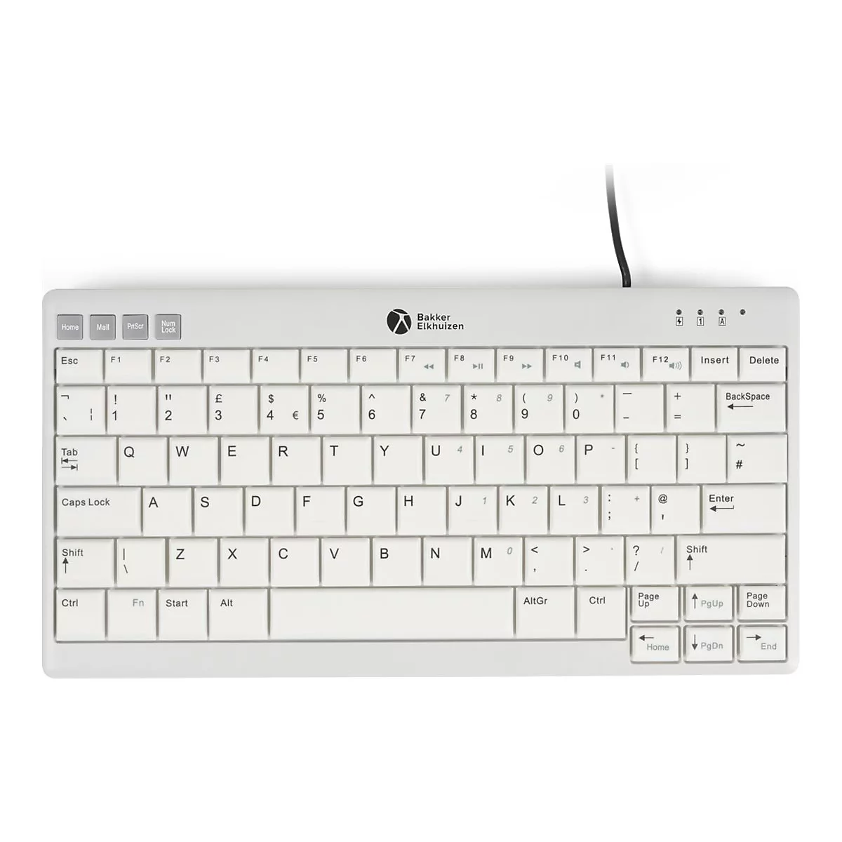 Bakker Elkhuizen UltraBoard 950 V2 - Tastatur - compact - USB-C - QWERTY - GB