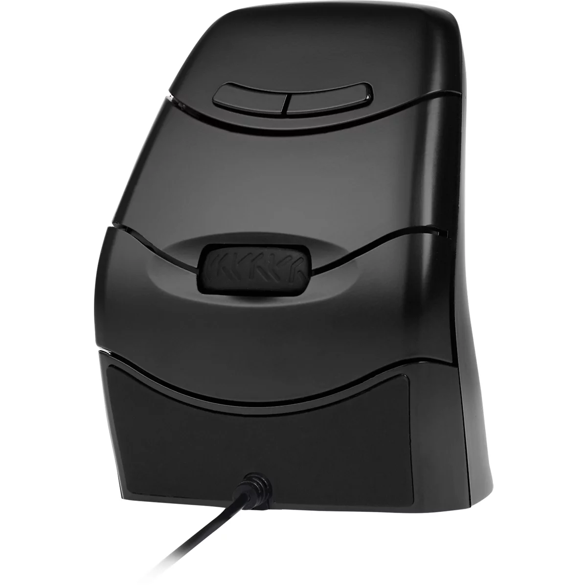 BakkerElkhuizen DXT 3 Precision Mouse, 7 Tasten, 4 DPI Stufen (800, 1200, 1600, 2400), kabelgebunden, 1,5 m Kabel, ergonomisch, USB-C, schwarz