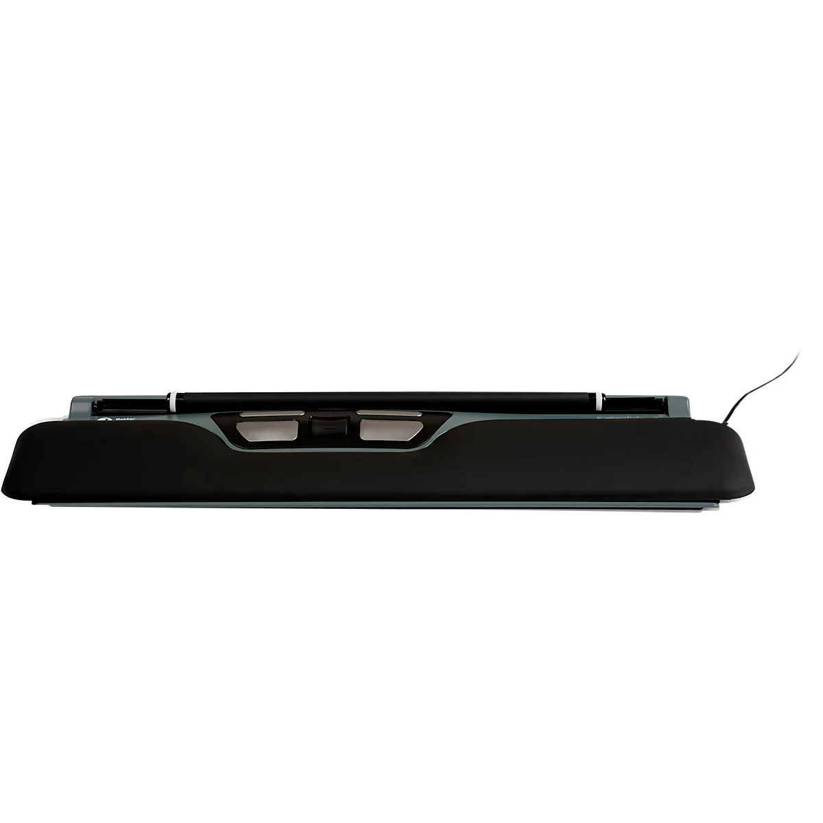 BakkerElkhuizen ErgoSlider+ muis, centraal, ergonomisch, bedraad, scrollbalk, 4 knoppen, USB-A/USB-C, zwart-grijs