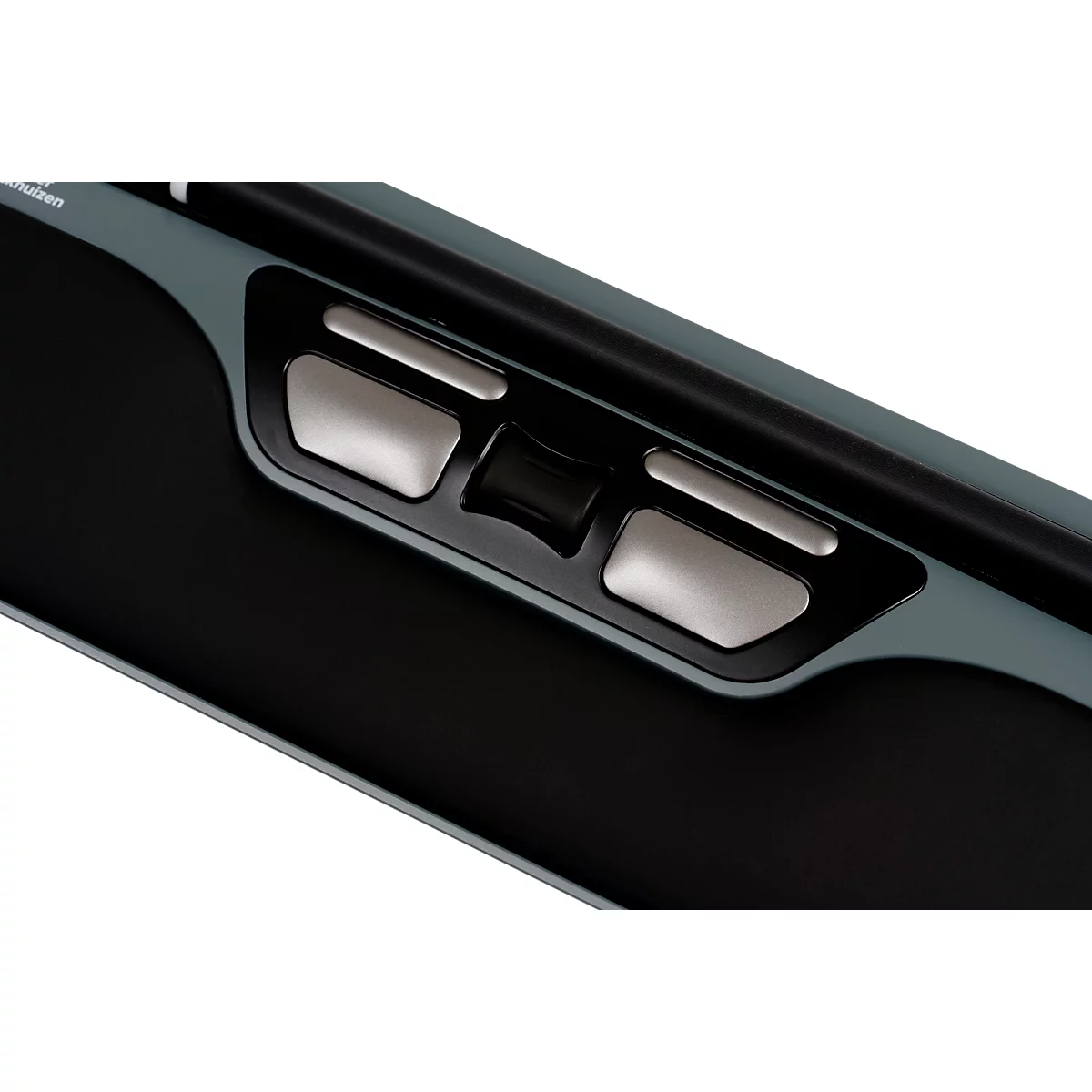 BakkerElkhuizen ErgoSlider+ muis, centraal, ergonomisch, bedraad, scrollbalk, 4 knoppen, USB-A/USB-C, zwart-grijs