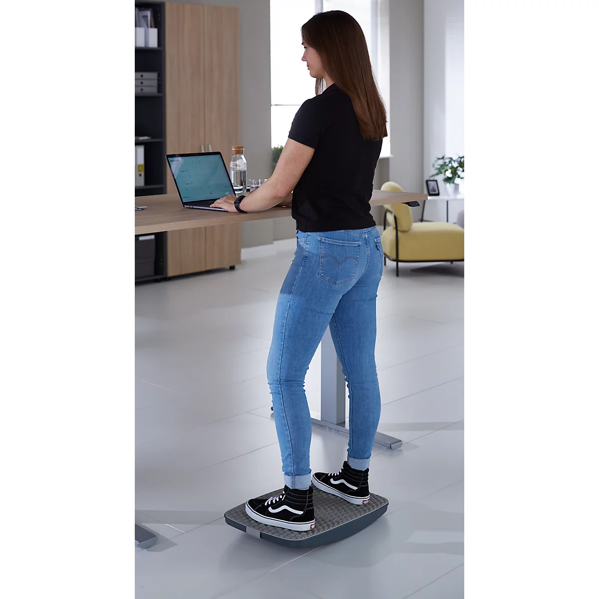 Balance-Board Steppie avec tapis de décharge Soft Top