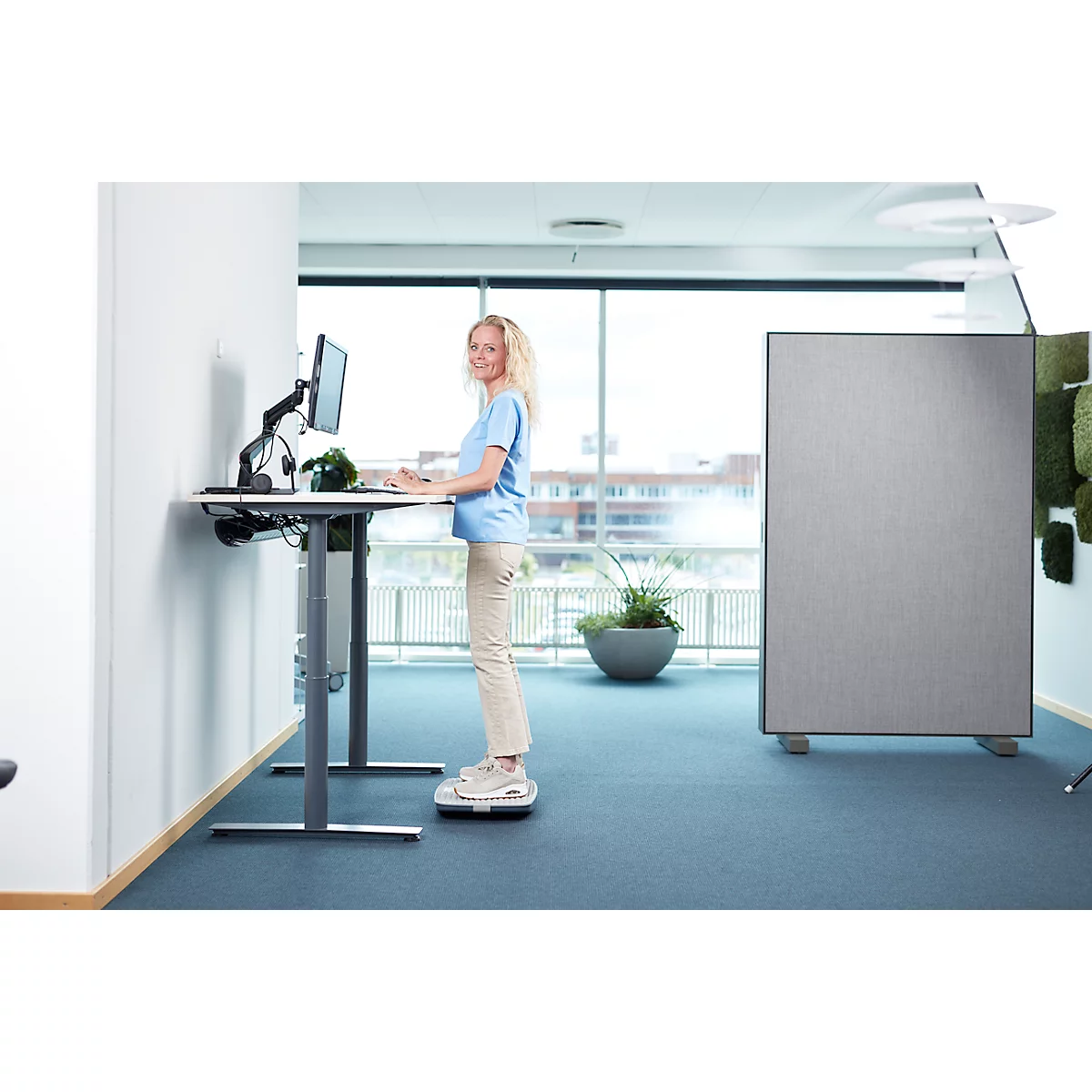Balance-Board Steppie avec tapis de décharge Soft Top