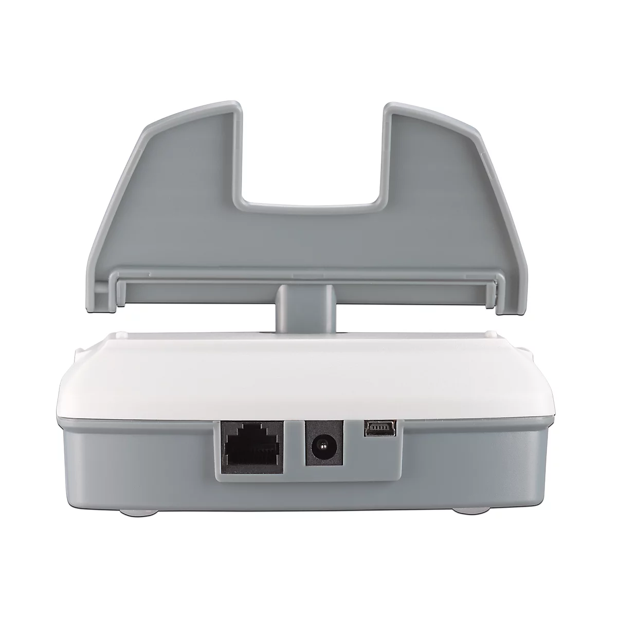 Balance monétaire ratiotec® RS 1000, pour pièces &amp; billets, EUR/GBP/CHF, fonction addition &amp; impression, USB, L 190 x l 129 x H 108 mm, gris