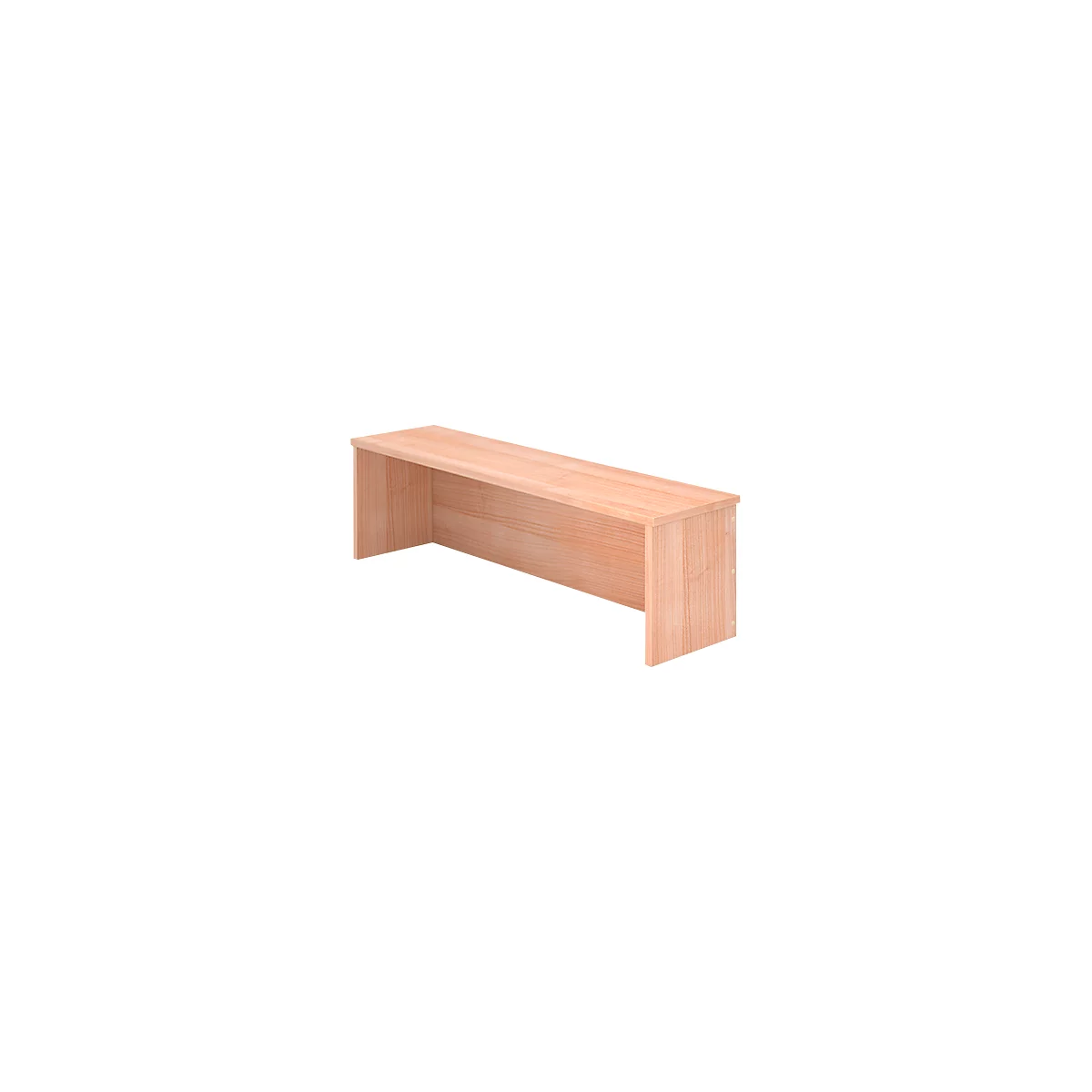 Balie-opzetstuk ULM, B 1200 x D 320 x H 350 mm, notenhoutpatroon