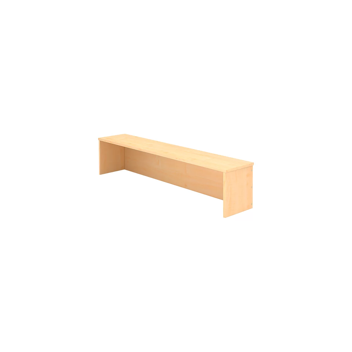 Balie-opzetstuk ULM, B 1600 x D 320 x H 350 mm, esdoornpatroon