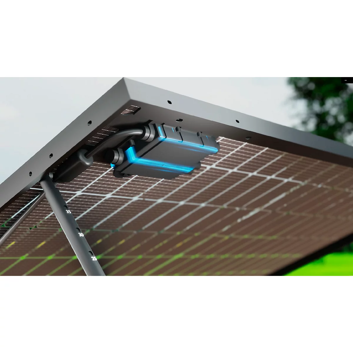 Balkoncentrale HEPA Solar Premium 800, vermogen 800 W, micro-omvormer met WLAN, 5 m kabel, zwart