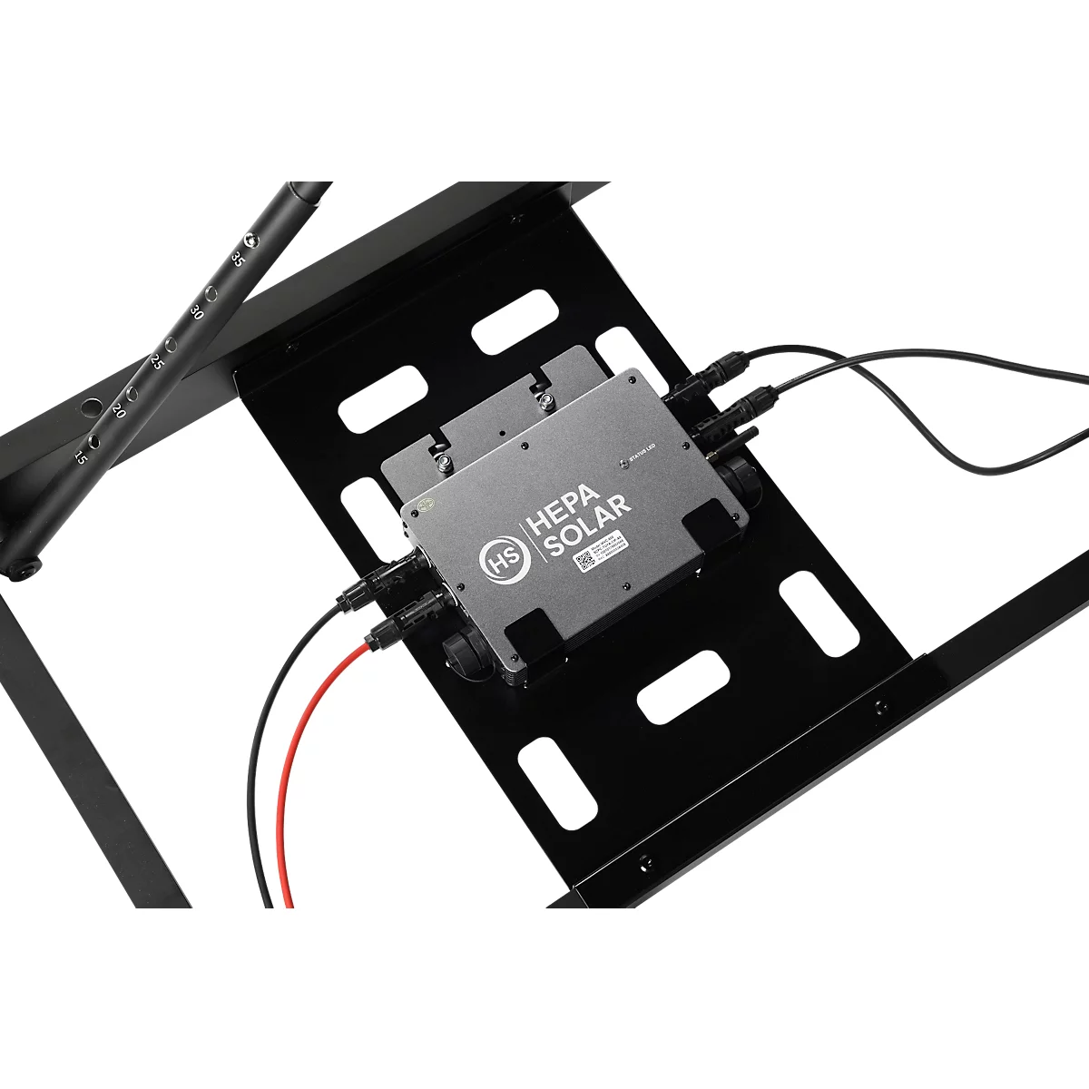 Balkonkraftwerk HEPA Solar Premium 800, Leistung 800 W, Mikrowechselrichter mit WLAN, 5 m Kabel, schwarz