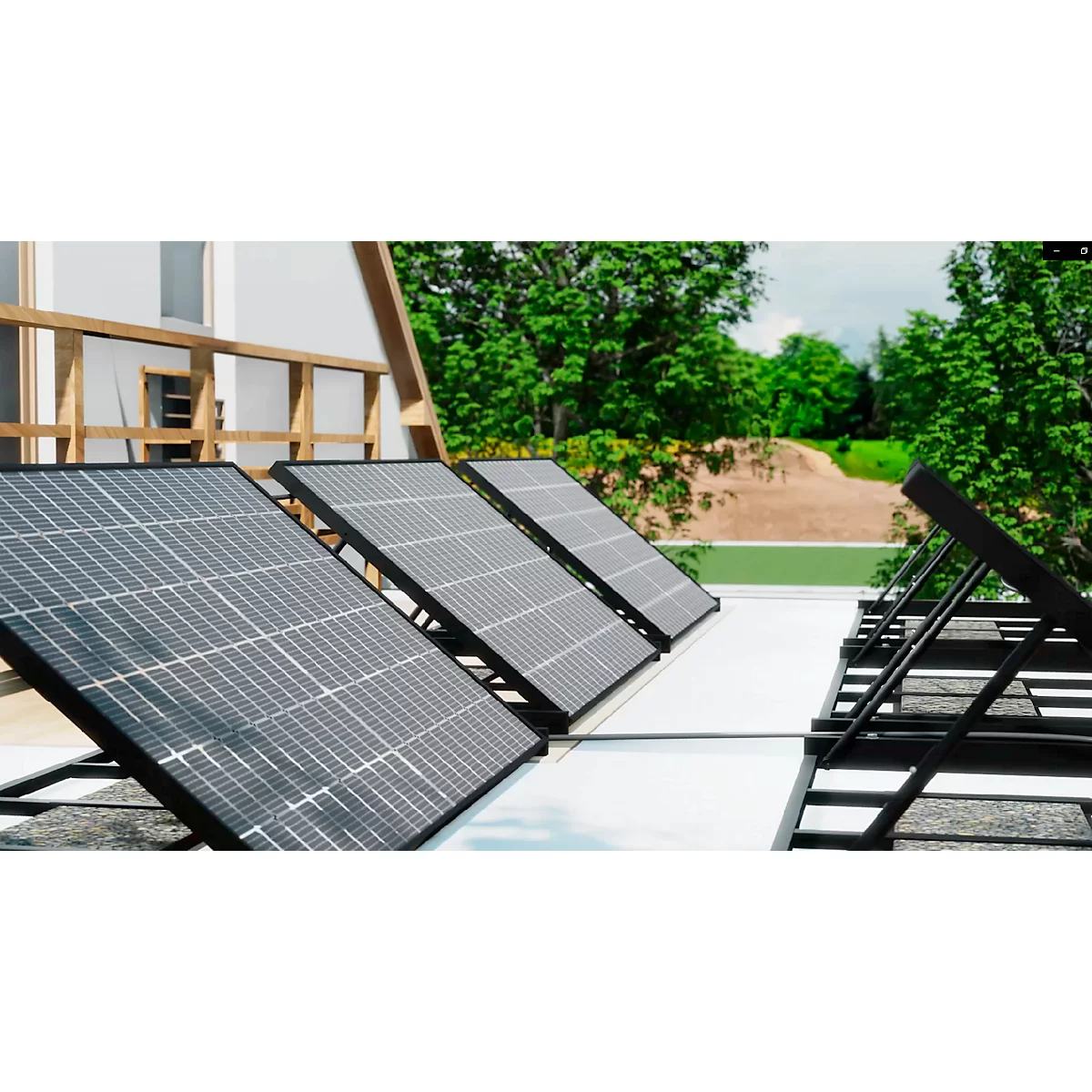 Balkonkraftwerk HEPA Solar Premium 800, Leistung 800 W, Mikrowechselrichter mit WLAN, 5 m Kabel, schwarz