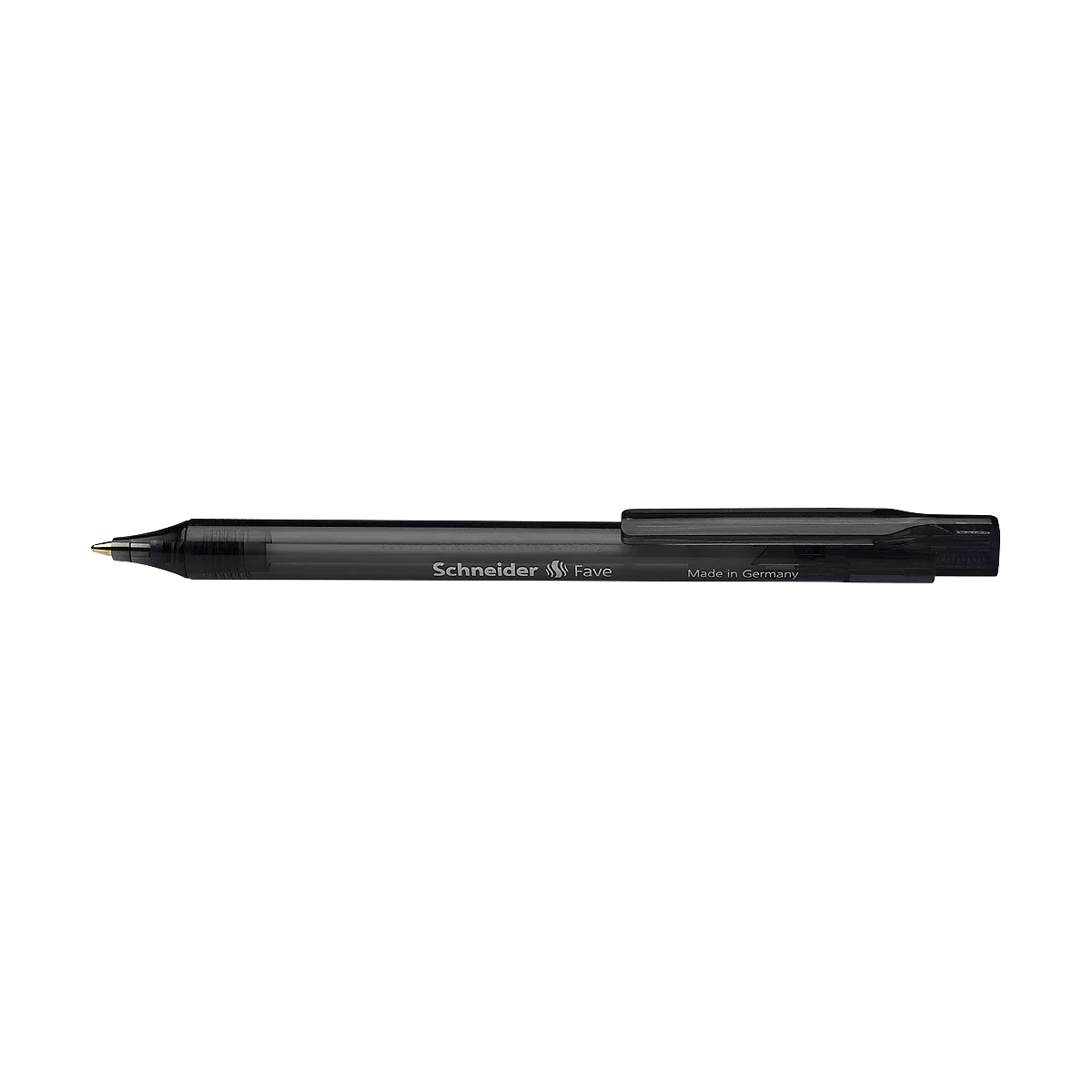 Black Schneider pen. Inscription: Schneider, Made in Germany.