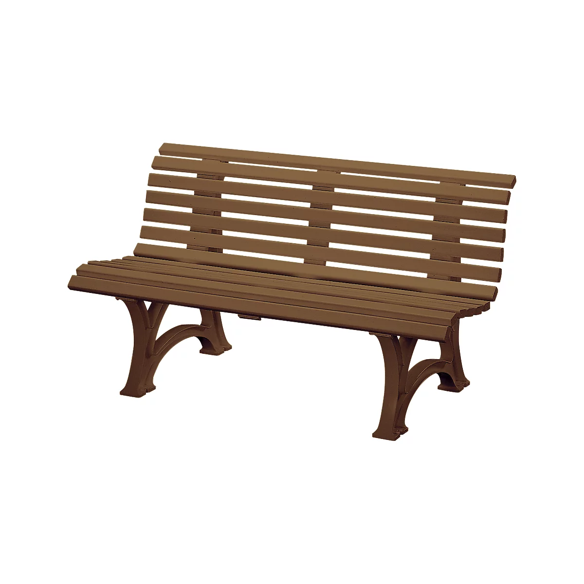 Banc de parc, 3 places, L 1500 mm, brun