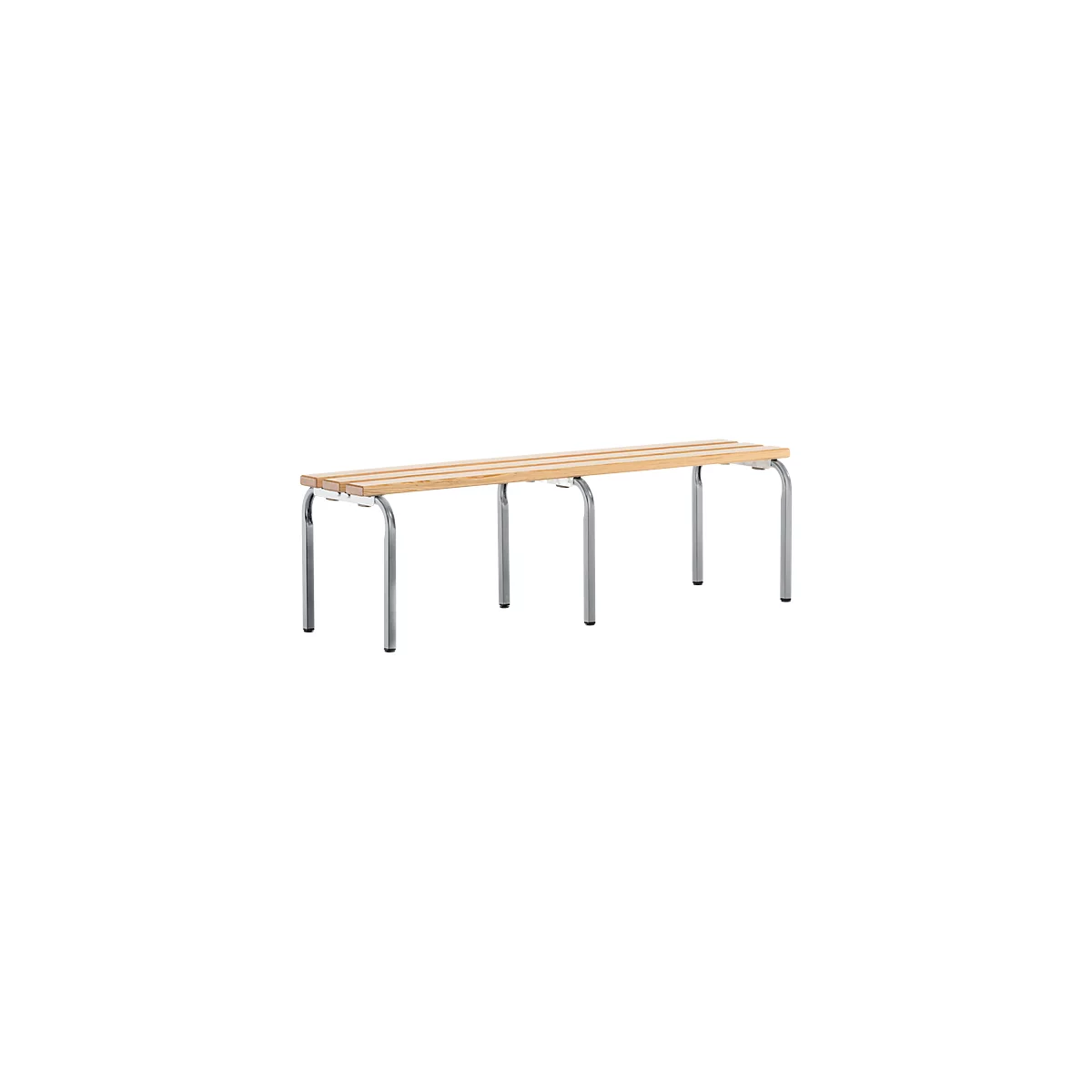 Banc, empilable, alu blanc, L 1500 mm