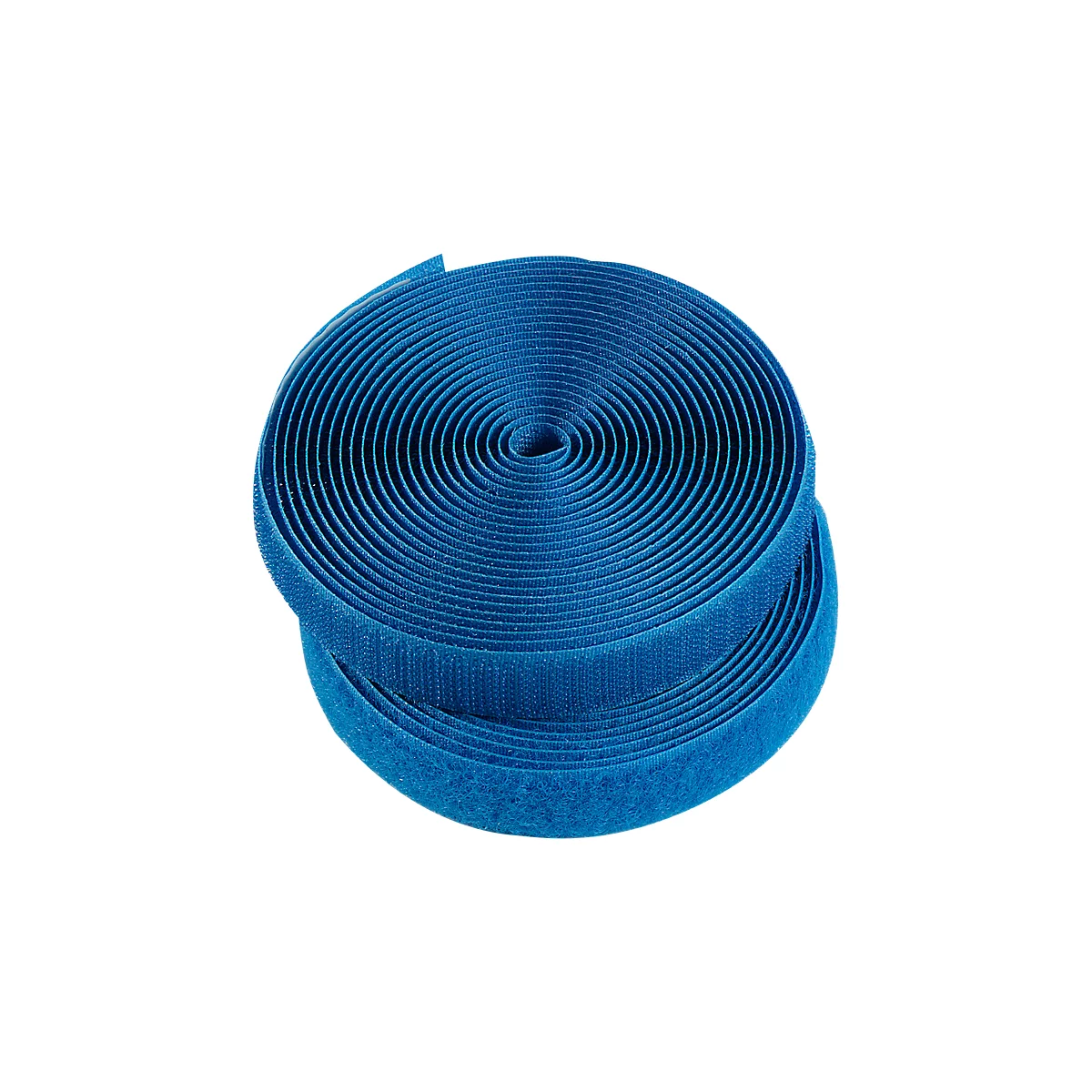 Bande velcro HellermannTyton , l. 12 x L 1000 mm, bleu