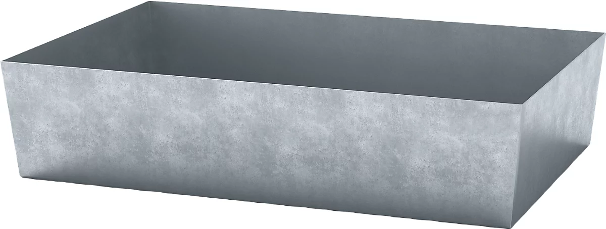 Bandeja de recogida de paletas ASECOS, acero, capacidad de recogida de 200 l, ancho 815 x fondo 1235 x alto 255 mm, galvanizada
