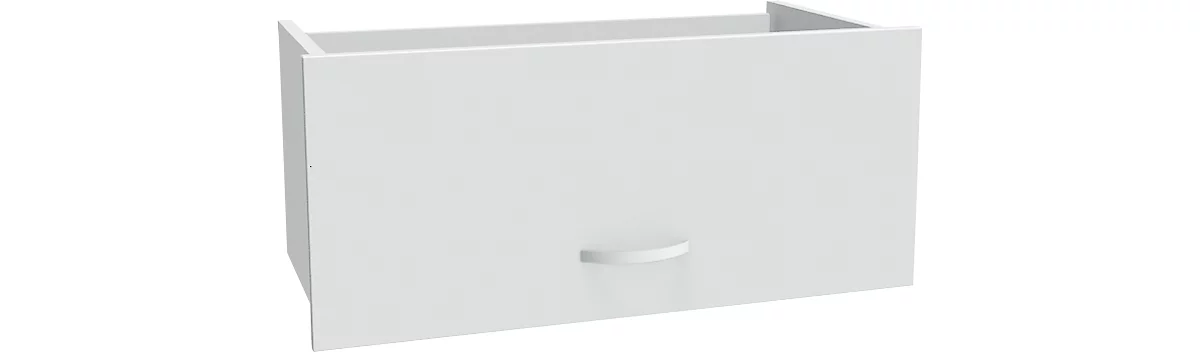 Bandeja extraíble para archivadores colgantes ALICANTE, An 800 x P 400 x Al 384 mm, gris luminoso