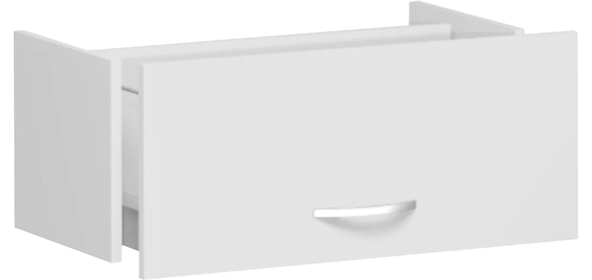 Bandeja extraíble para archivadores colgantes PALENQUE, An 800 x P 400 x Al 384 mm, gris luminoso