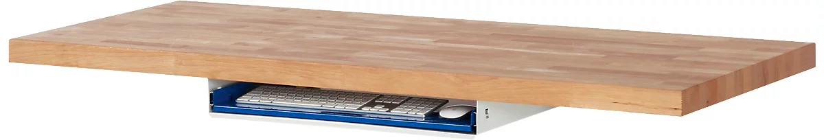 Bandeja extraíble para teclado para mesas de trabajo serie adlatus 300 y 600, An 640 x P 485 x Al 85 mm