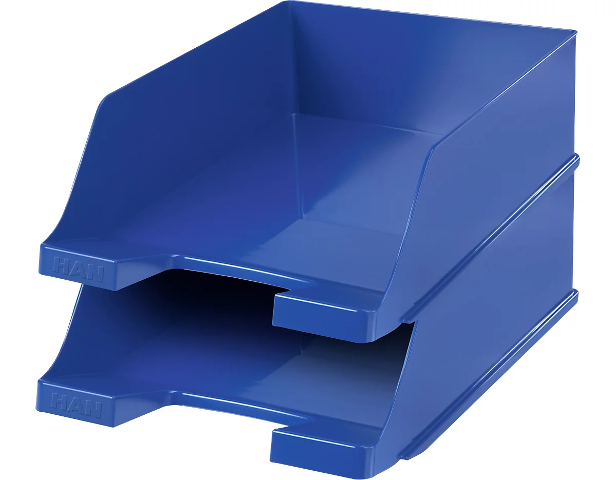 Bandeja para documentos HAN XXL, plástico, 2 unidades, azul