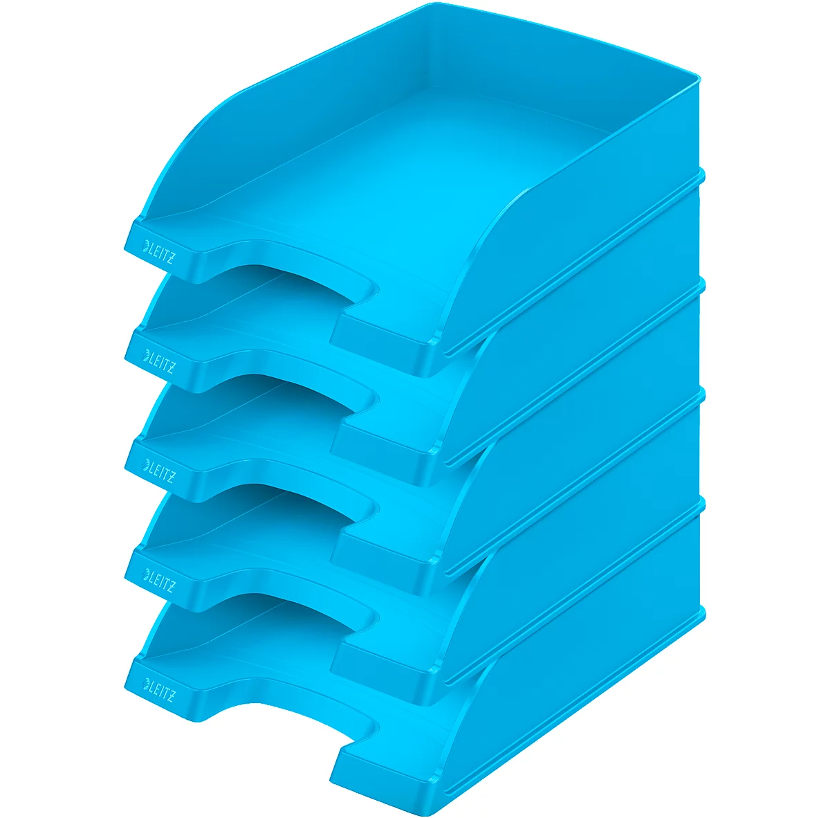 Bandeja para documentos LEITZ® estándar 5227, plástico, 5 unidades, azul claro