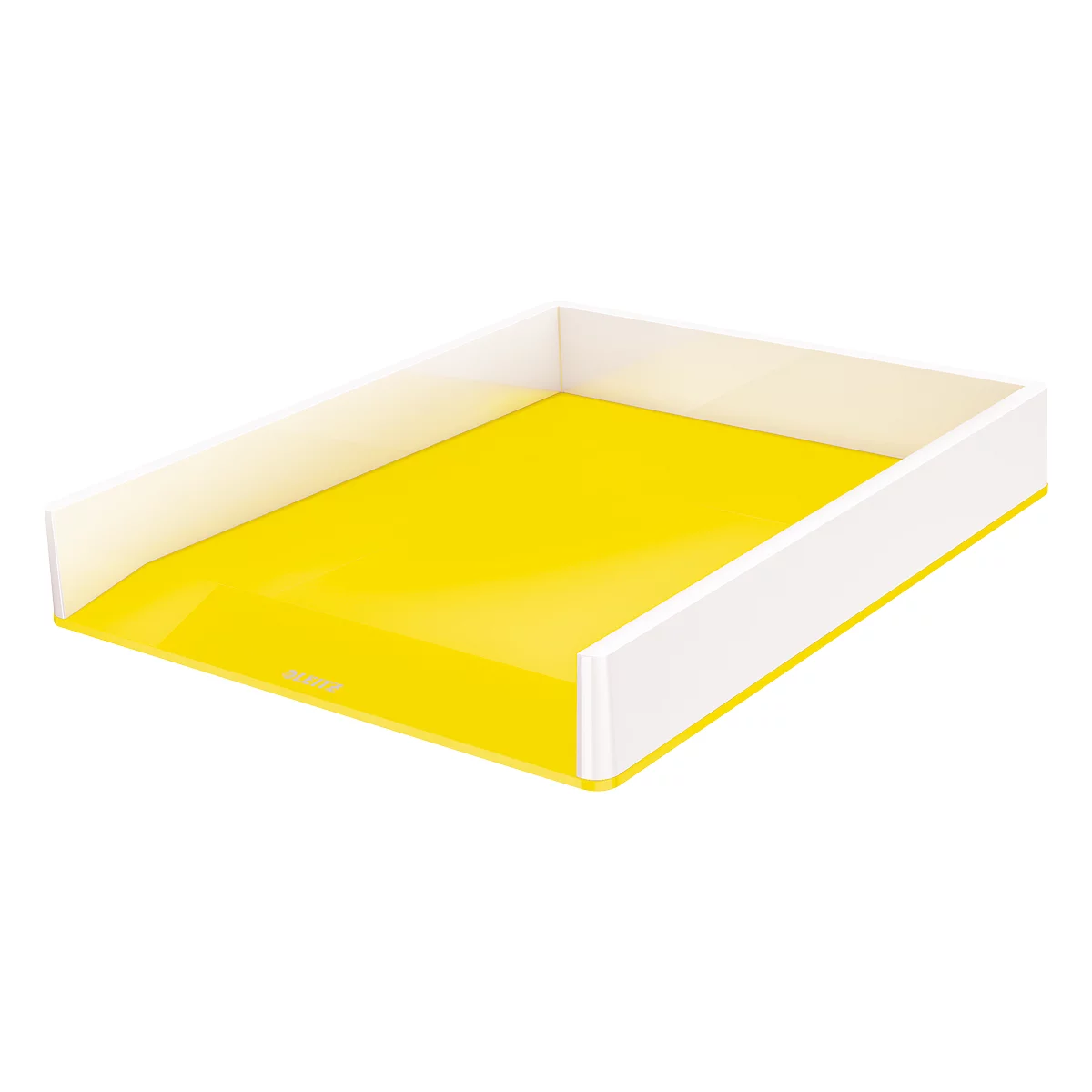 Bandeja para documentos LEITZ® WOW Duo Color, DIN A4, blanco/amarillo