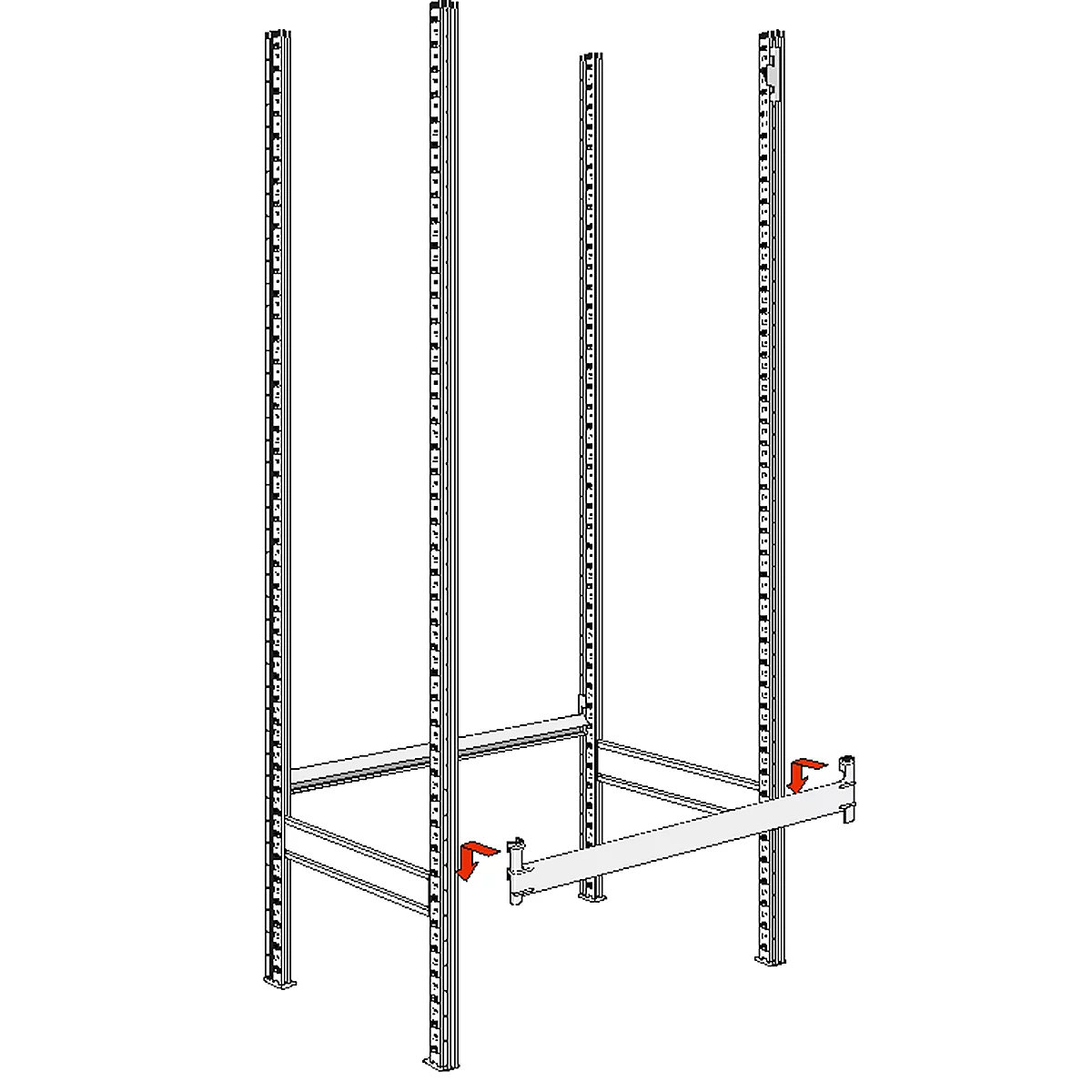 Bandenstelling R 3000, Dwarssteun, L 995 mm