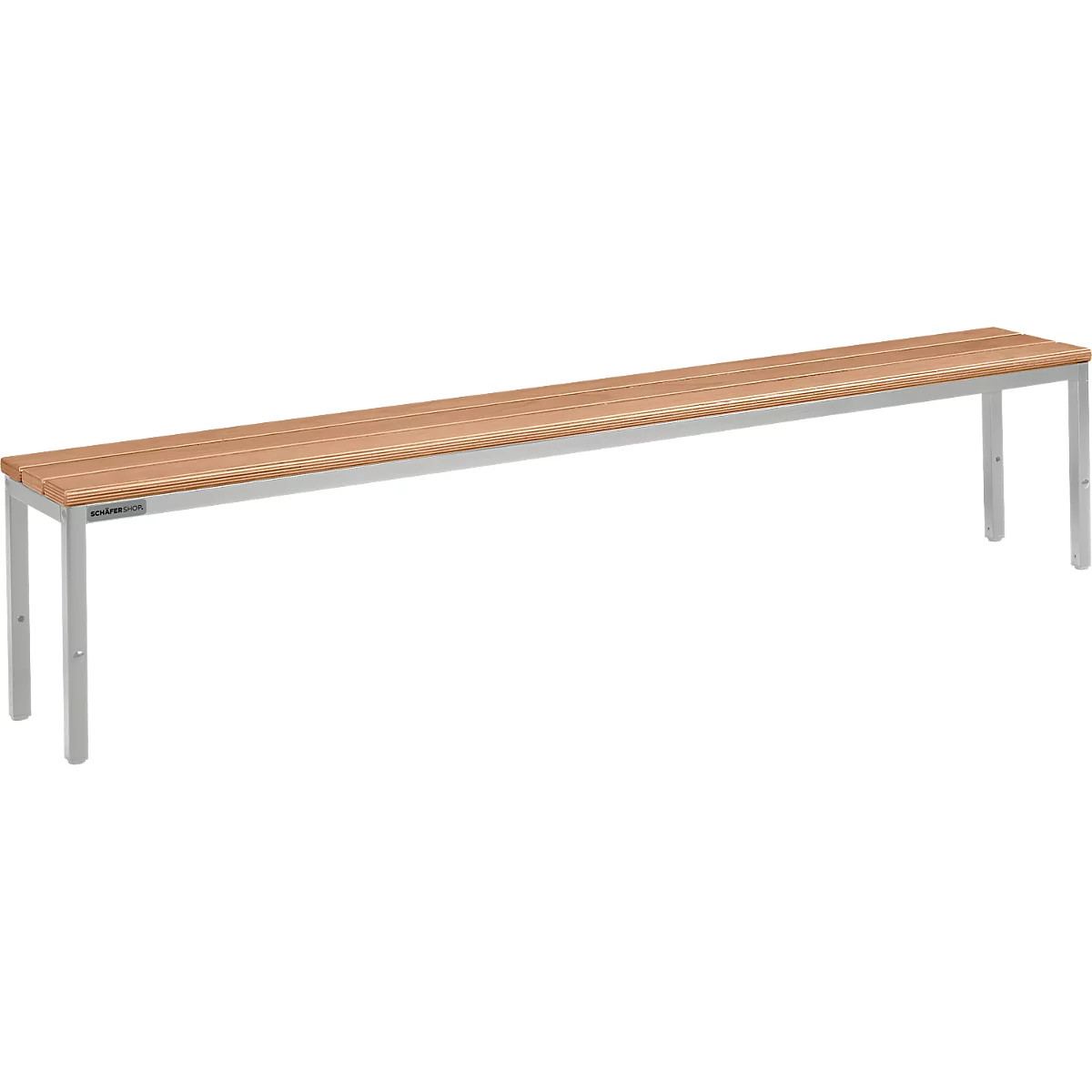 Bank voor kleedkamers Schäfer Shop Select - B 1995 x D 310 x H 415 mm - lichtgrijs