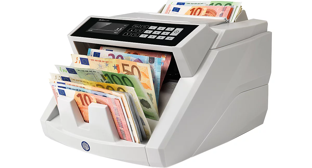 Banknotenzähl- und Prüfgerät Safescan 2465-S, vollautomatische Wert-und Stückzählung