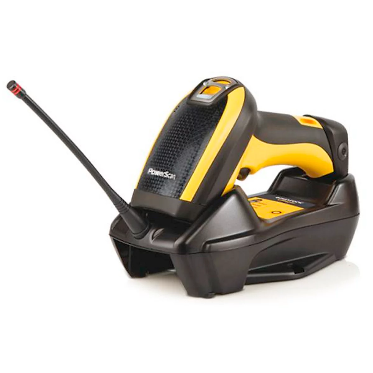 Barcodescanner Datalogic PowerScan PM9100 USB Kit, Funkreichweite 50 m, IP65, Fallschutz bis 2 m, ohne Display, inkl. Zubehör