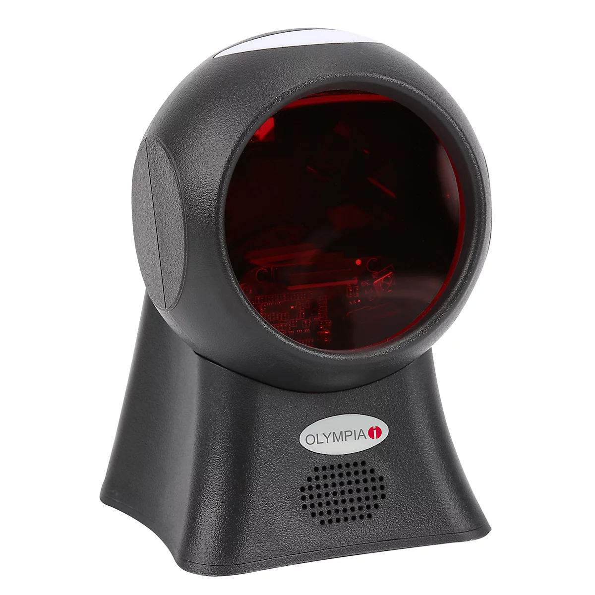 Barcodescanner Olympia LS 7000, voor barcodes van diverse formaten met B 10-420 mm, afstand 10-520 mm, IP42, USB/PS-2/RS232, met aansluitkabels, zwart