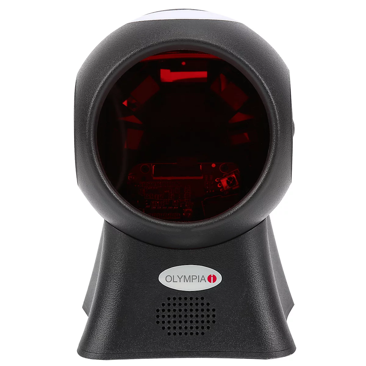 Barcodescanner Olympia LS 7000, voor barcodes van diverse formaten met B 10-420 mm, afstand 10-520 mm, IP42, USB/PS-2/RS232, met aansluitkabels, zwart