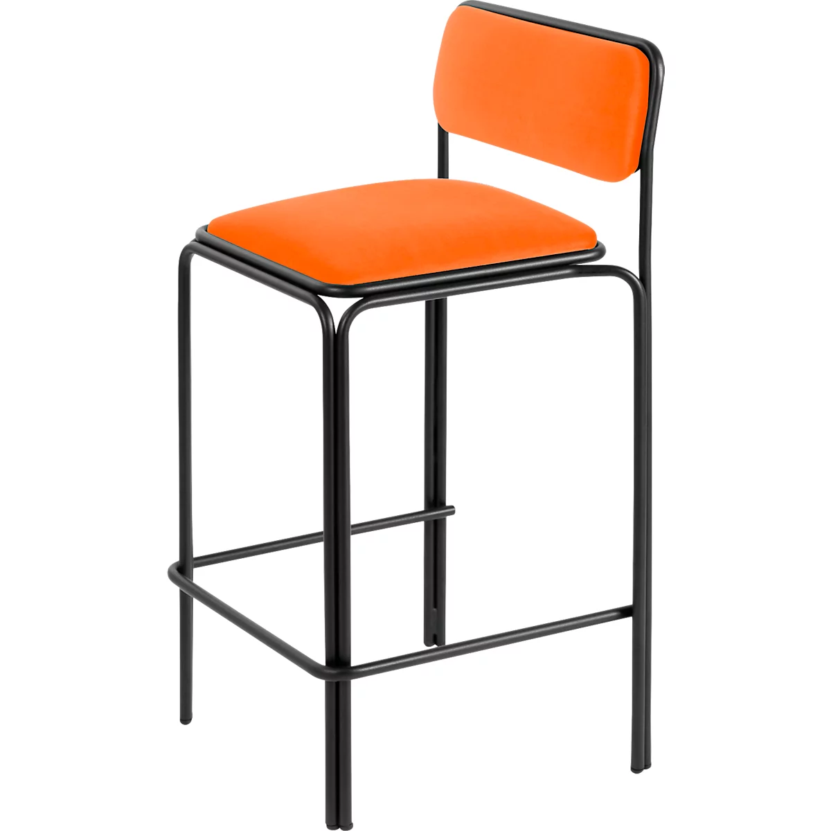 Barhocker Bistro Sitz Samt Rost