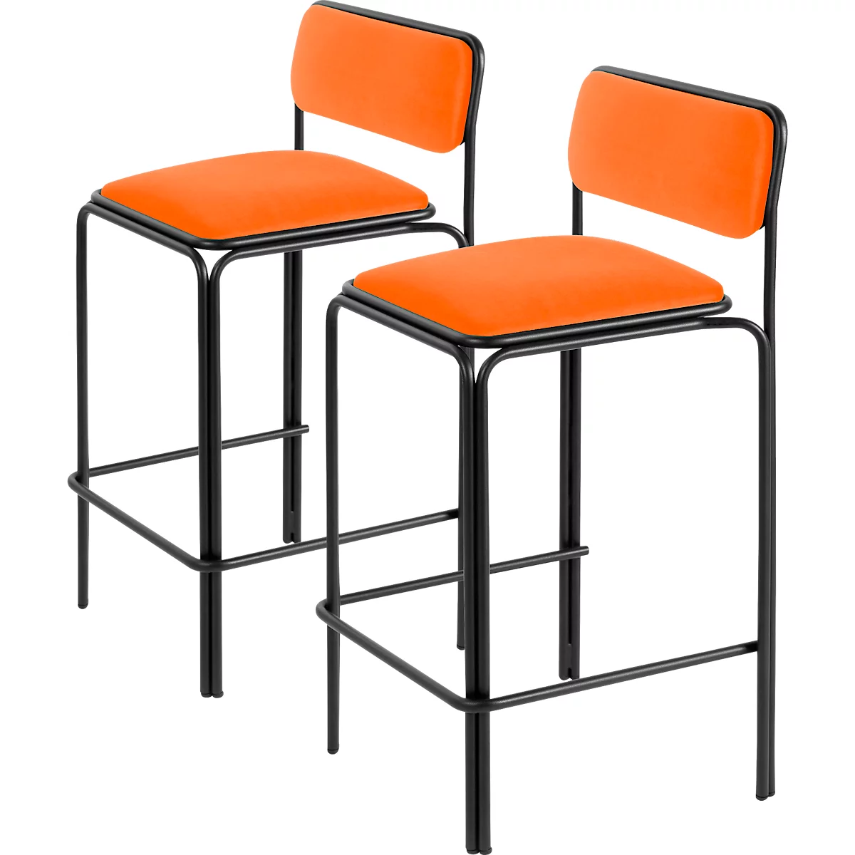 Barhocker Bistro Sitz Samt Rost