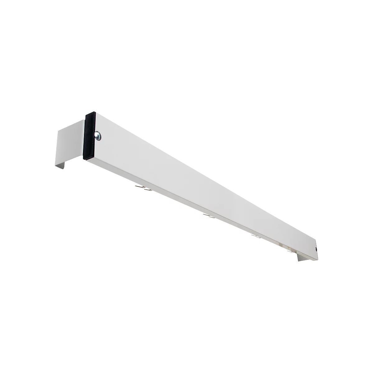 Barre de crochets pour système de bancs de vestiaire, 1500 mm de long, alu, gris clair