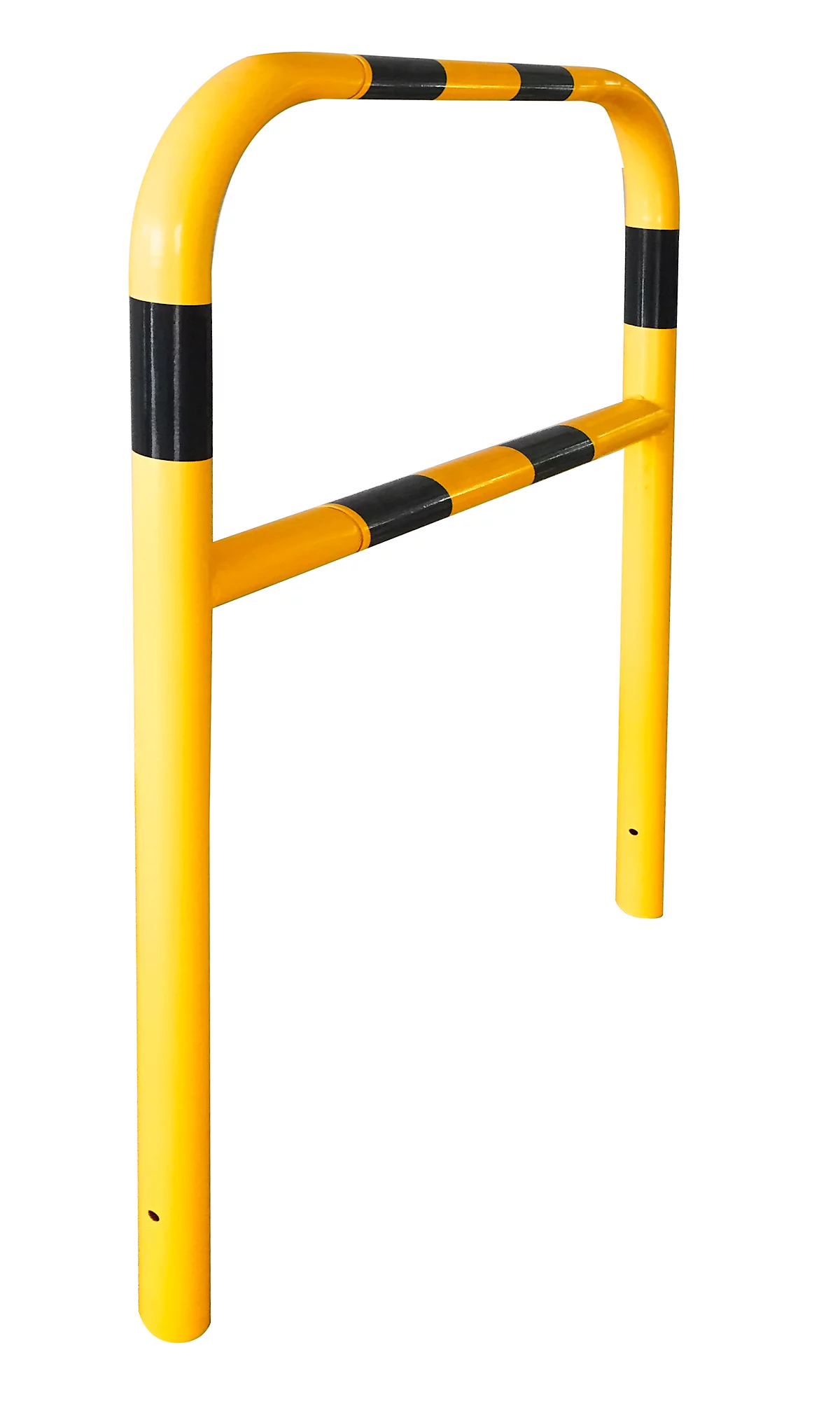 Barrera de seguridad, para empotrar en hormigón, L 1000 mm, amarillo/negro