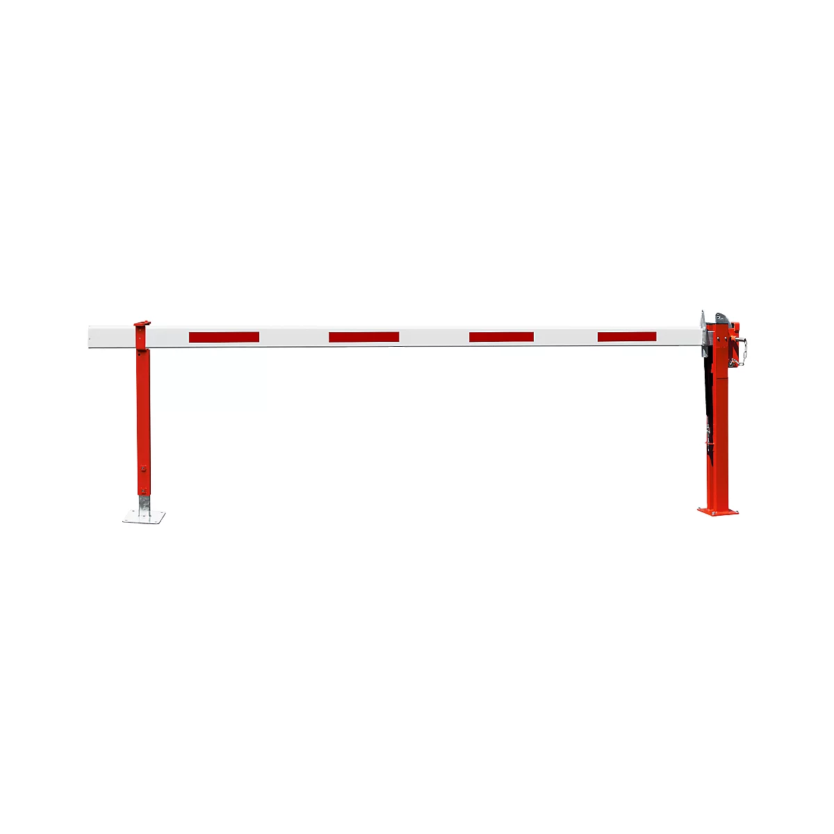 Barrière avec vérin à gaz, poteau d'appui fixe, 5330 mm